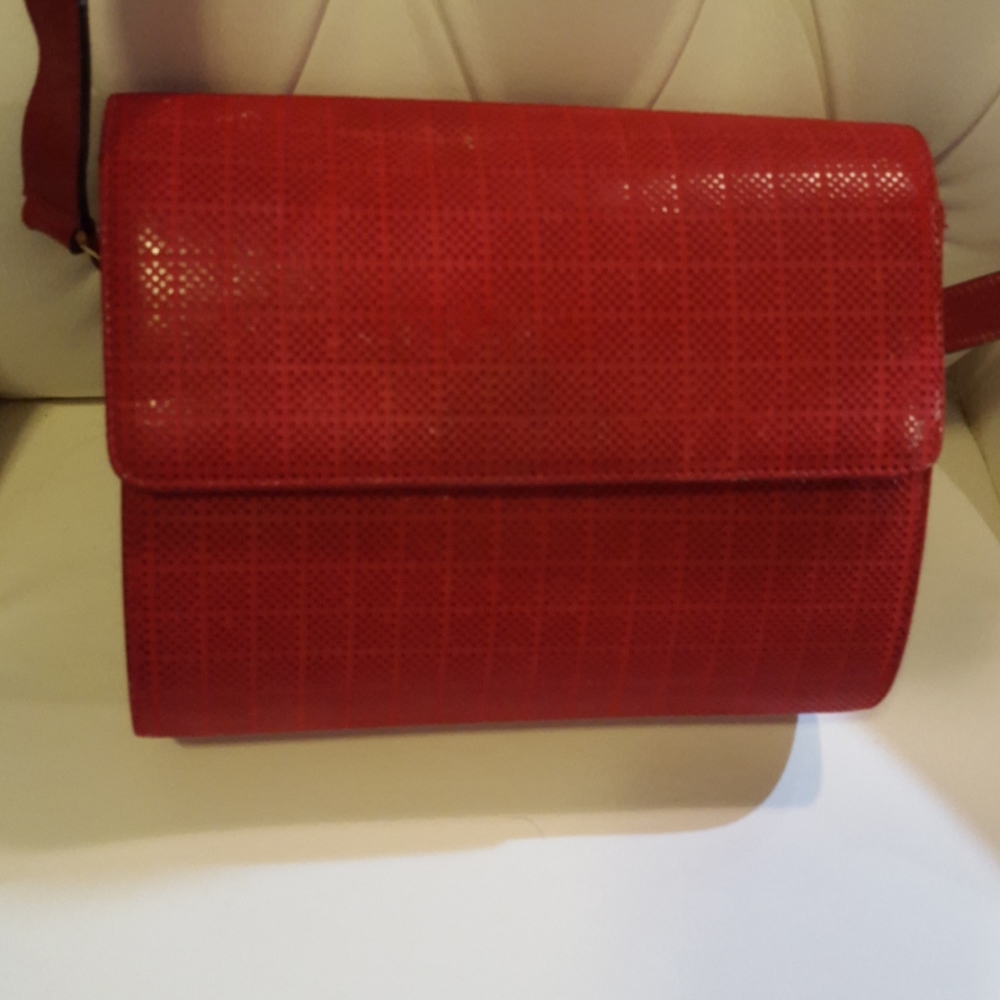 Salvatore Ferragamo Red Cross Body Bag/Purse